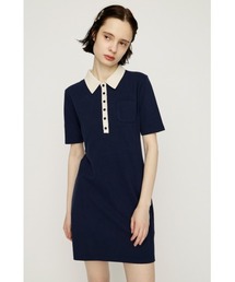 セール】Lace trim rib mini onepiece（ワンピース）｜M me eme