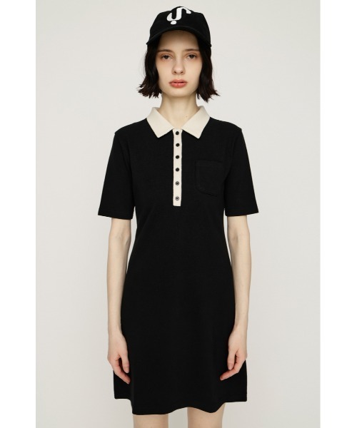 SLY(スライ)の「BI COLOR COLLAR S/OP バイカラーカラーショートワンピース 春服 夏服(ワンピース・レディース・ブラック/ベージュ/ネイビー・FREE)」の8枚目の写真