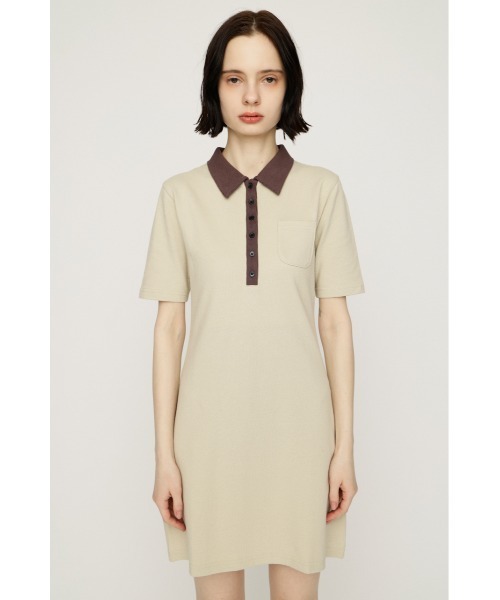 SLY(スライ)の「BI COLOR COLLAR S/OP バイカラーカラーショートワンピース 春服 夏服(ワンピース・レディース・ブラック/ベージュ/ネイビー・FREE)」の11枚目の写真
