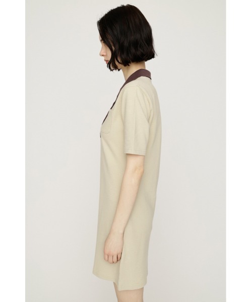 SLY(スライ)の「BI COLOR COLLAR S/OP バイカラーカラーショートワンピース 春服 夏服(ワンピース・レディース・ブラック/ベージュ/ネイビー・FREE)」の12枚目の写真