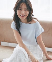 La boutique BonBon ラブティックボンボン ラメオフショルダーニット サイズ:F  LBZ10A2405A0002   ブラウン レディース / 240001184312 大人っぽニット】ラメオフショルダーニット | La boutique BonBon(ラブ