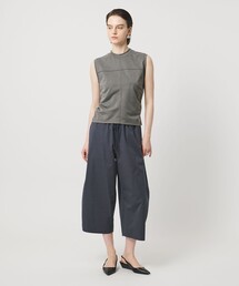 <ASTRAET >バックギャザー ノースリーブカットソー