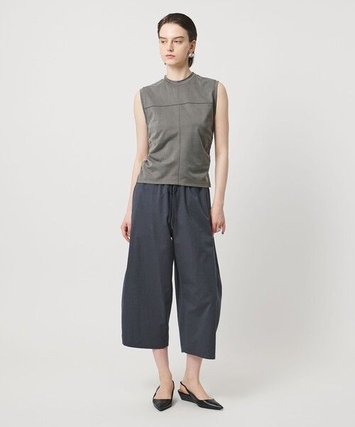 ASTRAET（アストラット）の「＜ASTRAET ＞バックギャザー ノースリーブカットソー（Tシャツ/カットソー・レディース・ブラック/グレー系・FREE）」の2枚目の写真