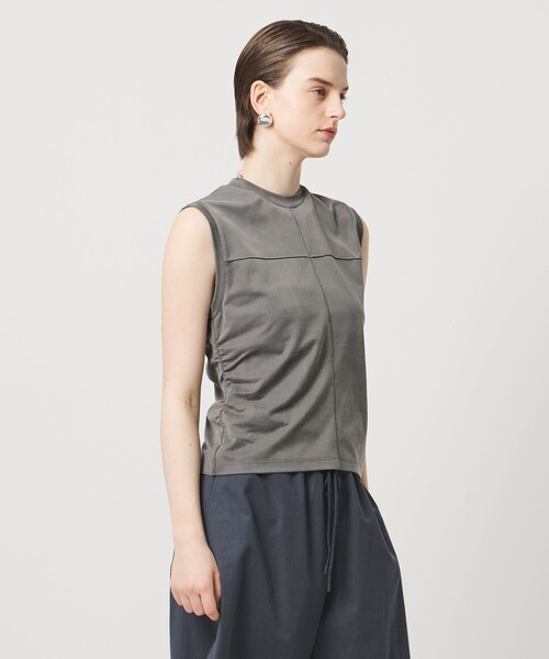 ASTRAET（アストラット）の「＜ASTRAET ＞バックギャザー ノースリーブカットソー（Tシャツ/カットソー・レディース・ブラック/グレー系・FREE）」の20枚目の写真