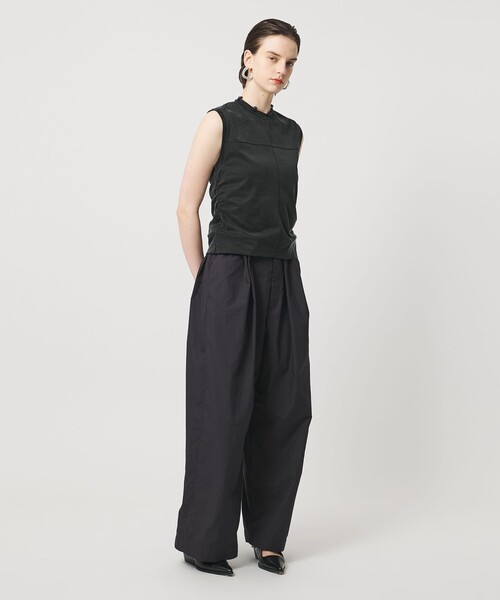ASTRAET（アストラット）の「＜ASTRAET ＞バックギャザー ノースリーブカットソー（Tシャツ/カットソー・レディース・ブラック/グレー系・FREE）」の3枚目の写真