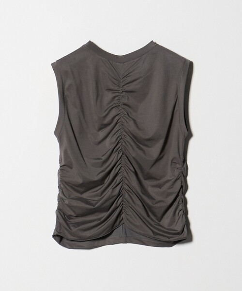 ASTRAET（アストラット）の「＜ASTRAET ＞バックギャザー ノースリーブカットソー（Tシャツ/カットソー・レディース・ブラック/グレー系・FREE）」の8枚目の写真