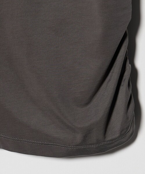 ASTRAET（アストラット）の「＜ASTRAET ＞バックギャザー ノースリーブカットソー（Tシャツ/カットソー・レディース・ブラック/グレー系・FREE）」の11枚目の写真