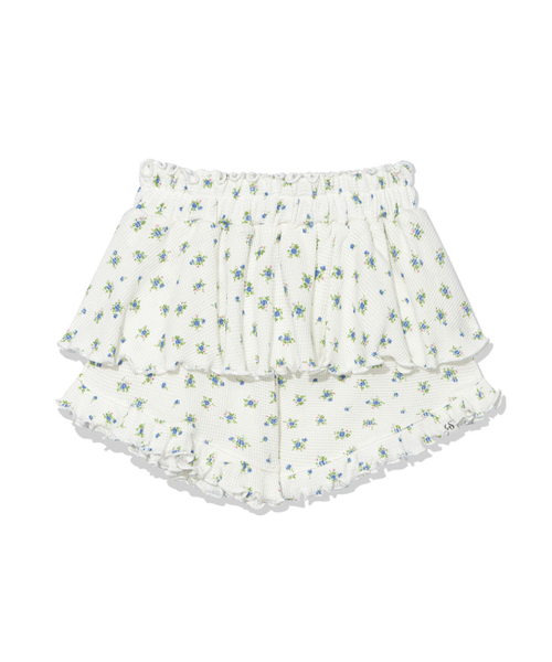 UGLY SHADOW(アグリーシャドウ)の「RUFFLE FLOWER SKIRT PANTS(WHITE)(その他パンツ・レディース・その他・FREE)」の4枚目の写真