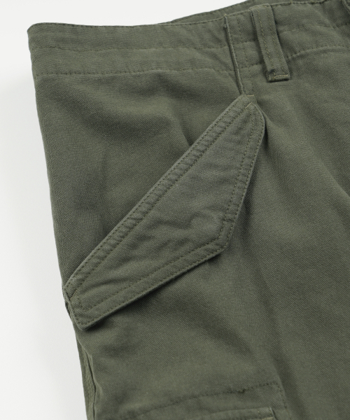 FRIZMWORKS(フリズムワークス)の「CANVAS ESSENTIAL CARGO SHORTS _ OLIVE(その他パンツ・メンズ・その他・SMALL/MEDIUM/LARGE/X-LARGE)」の4枚目の写真