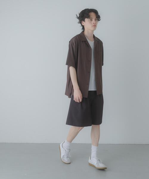 SENSE OF PLACE by URBAN RESEARCH(センスオブプレイスバイアーバンリサーチ)の「シャンブレーオープンカラーシャツ(シャツ/ブラウス・メンズ・ブラウン/ブルー・LARGE/MEDIUM)」の7枚目の写真