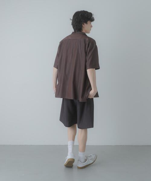 SENSE OF PLACE by URBAN RESEARCH(センスオブプレイスバイアーバンリサーチ)の「シャンブレーオープンカラーシャツ(シャツ/ブラウス・メンズ・ブラウン/ブルー・LARGE/MEDIUM)」の8枚目の写真