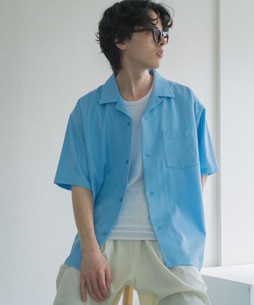 SENSE OF PLACE by URBAN RESEARCH(センスオブプレイスバイアーバンリサーチ)の「シャンブレーオープンカラーシャツ(シャツ/ブラウス・メンズ・ブラウン/ブルー・LARGE/MEDIUM)」の15枚目の写真