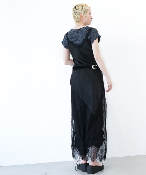chuclla(チュクラ)の「シャーリングショートトップス chw26s299(Tシャツ/カットソー・レディース・ネイビー/アイボリー・FREE)」の11枚目の写真