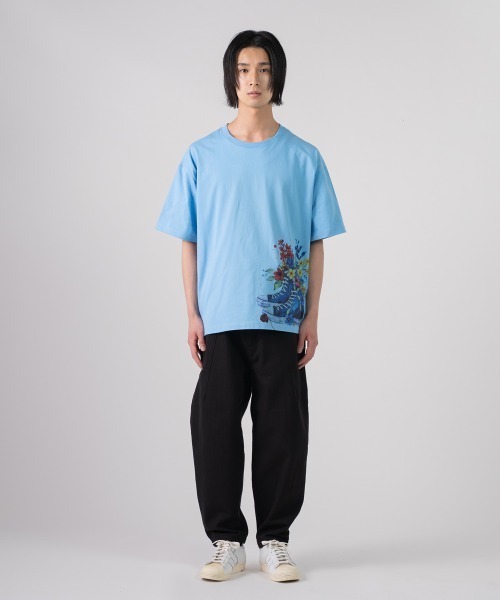 rehacer（レアセル）の「rehacer TEE :  Memories Tee / メモライズ T-shirt（Tシャツ/カットソー・メンズ・ホワイト/ブルー/スミクロ・X-LARGE/LARGE/MEDIUM/SMALL）」の9枚目の写真