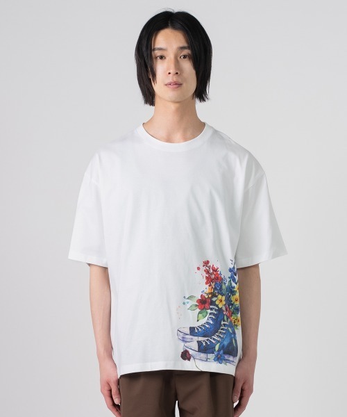 rehacer（レアセル）の「rehacer TEE :  Memories Tee / メモライズ T-shirt（Tシャツ/カットソー・メンズ・ホワイト/ブルー/スミクロ・X-LARGE/LARGE/MEDIUM/SMALL）」の4枚目の写真