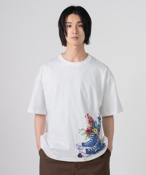 rehacer（レアセル）の「rehacer TEE :  Memories Tee / メモライズ T-shirt（Tシャツ/カットソー・メンズ・ホワイト/ブルー/スミクロ・X-LARGE/LARGE/MEDIUM/SMALL）」の17枚目の写真