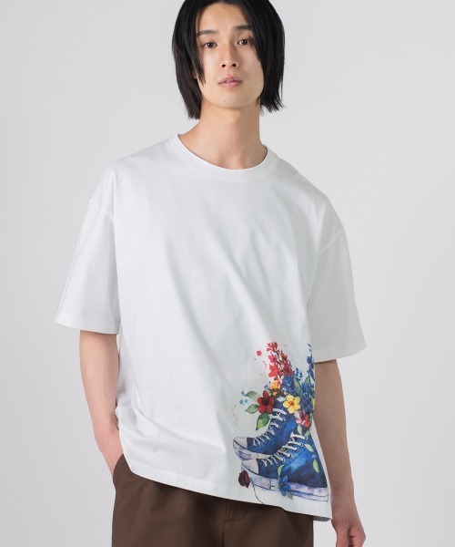 rehacer（レアセル）の「rehacer TEE :  Memories Tee / メモライズ T-shirt（Tシャツ/カットソー・メンズ・ホワイト/ブルー/スミクロ・X-LARGE/LARGE/MEDIUM/SMALL）」の18枚目の写真