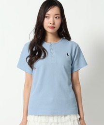 ALAND | 【UNISEX】ALAND/ロゴヘンリーネック半袖(Tシャツ/カットソー)