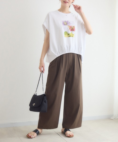 KATHARINE ROSS(キャサリンロス)の「フルーツプリントTシャツ(Tシャツ/カットソー・レディース・ホワイト/ブラウン・FREE)」の17枚目の写真