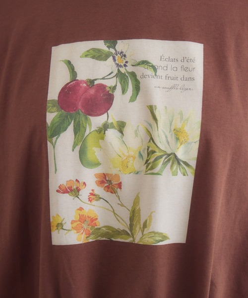 KATHARINE ROSS(キャサリンロス)の「フルーツプリントTシャツ(Tシャツ/カットソー・レディース・ホワイト/ブラウン・FREE)」の8枚目の写真