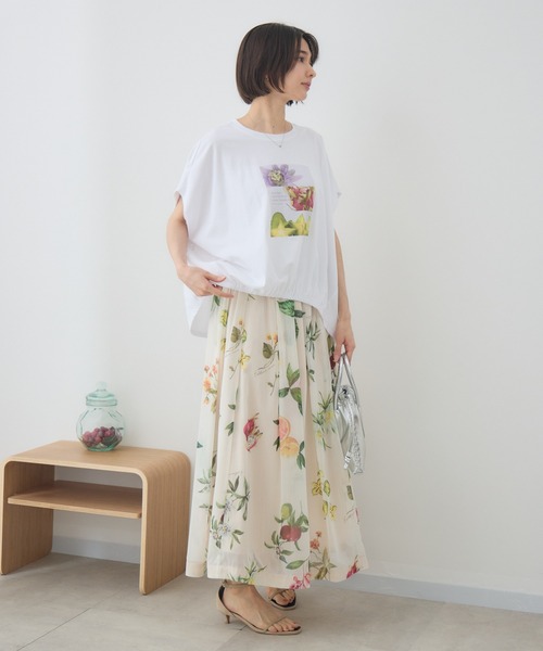 KATHARINE ROSS(キャサリンロス)の「フルーツプリントTシャツ(Tシャツ/カットソー・レディース・ホワイト/ブラウン・FREE)」の20枚目の写真