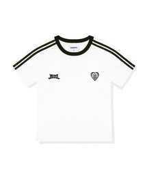 ハートポイントセミクロップトラック半袖Tシャツ6カラー[NSSE_6002]