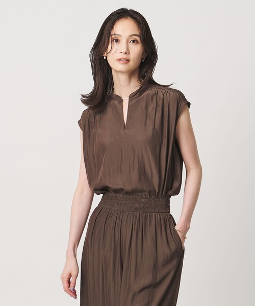 UNITED ARROWS(ユナイテッドアローズ)の「Spiree フレンチスリーブ ブラウス(シャツ/ブラウス・レディース・ダークグレー/その他7/その他1/その他9/モカ・FREE)」の3枚目の写真