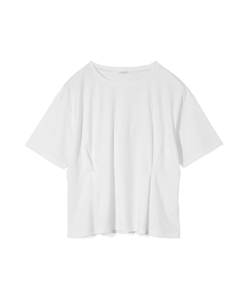 MIDIUMISOLID(ミディウミソリッド)の「MIDIUMISOLID for Ladies ウエストタックスムースカットソー(Tシャツ/カットソー・レディース・ブラック/グリーン/オフホワイト・FREE)」の3枚目の写真