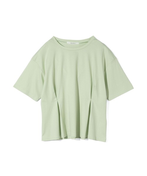 MIDIUMISOLID(ミディウミソリッド)の「MIDIUMISOLID for Ladies ウエストタックスムースカットソー(Tシャツ/カットソー・レディース・ブラック/グリーン/オフホワイト・FREE)」の18枚目の写真