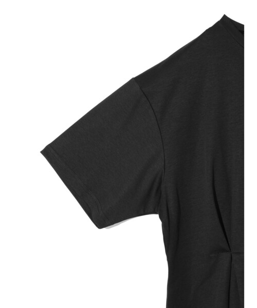 MIDIUMISOLID(ミディウミソリッド)の「MIDIUMISOLID for Ladies ウエストタックスムースカットソー(Tシャツ/カットソー・レディース・ブラック/グリーン/オフホワイト・FREE)」の6枚目の写真