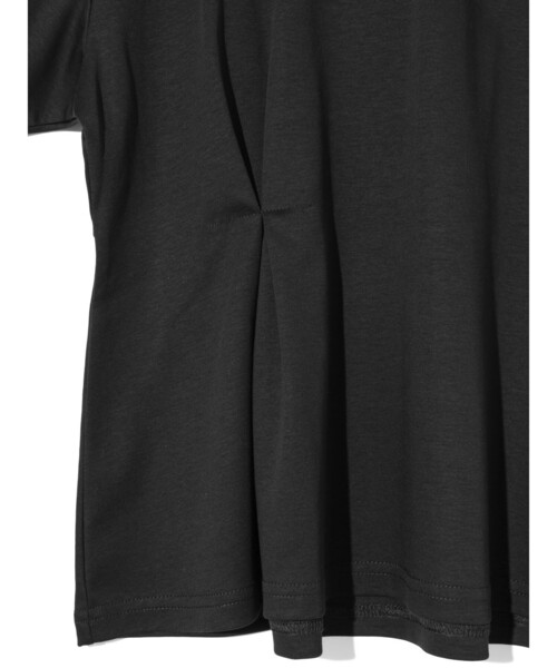 MIDIUMISOLID(ミディウミソリッド)の「MIDIUMISOLID for Ladies ウエストタックスムースカットソー(Tシャツ/カットソー・レディース・ブラック/グリーン/オフホワイト・FREE)」の5枚目の写真