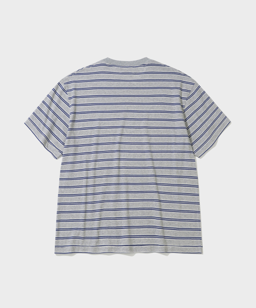 SHIRTER(シャーター)の「FINE STRIPE T-SHIRT (M/GREY)(Tシャツ/カットソー・メンズ・その他・MEDIUM/LARGE/SMALL)」の2枚目の写真