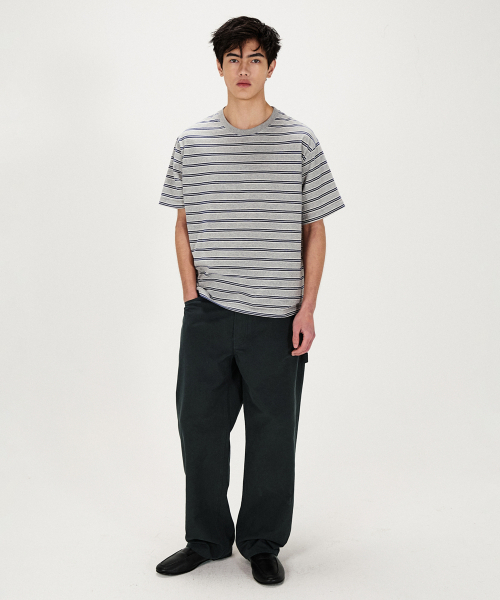 SHIRTER(シャーター)の「FINE STRIPE T-SHIRT (M/GREY)(Tシャツ/カットソー・メンズ・その他・MEDIUM/LARGE/SMALL)」の4枚目の写真