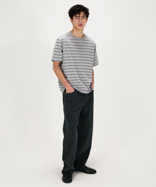 SHIRTER(シャーター)の「FINE STRIPE T-SHIRT (M/GREY)(Tシャツ/カットソー・メンズ・その他・MEDIUM/LARGE/SMALL)」の5枚目の写真