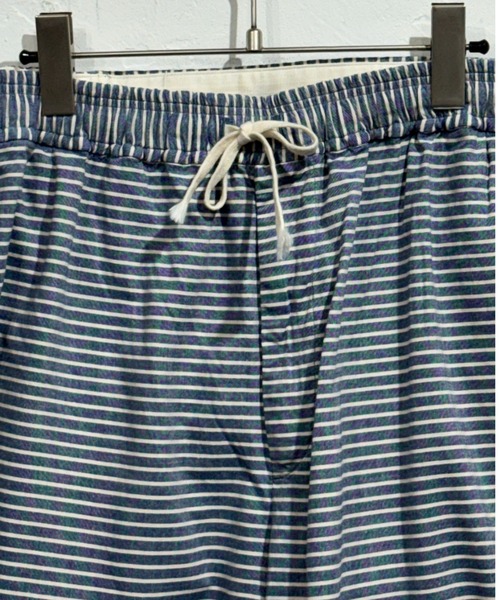 Beyond Basics（ビヨンド ベーシックス）の「児島新鮮組 / BIG BLUB SHORTS（その他パンツ・メンズ・インディゴブルー/ライトグリーン/モスグリーン/ストライプ/ナチュラル・FREE）」の8枚目の写真
