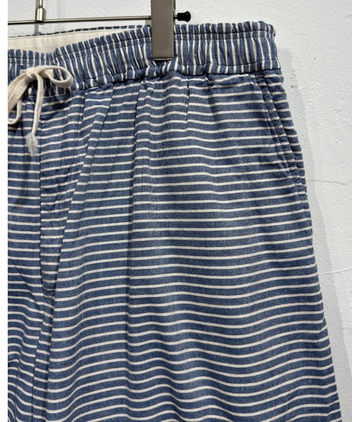 Beyond Basics（ビヨンド ベーシックス）の「児島新鮮組 / BIG BLUB SHORTS（その他パンツ・メンズ・インディゴブルー/ライトグリーン/モスグリーン/ストライプ/ナチュラル・FREE）」の9枚目の写真