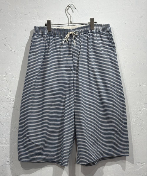 Beyond Basics（ビヨンド ベーシックス）の「児島新鮮組 / BIG BLUB SHORTS（その他パンツ・メンズ・インディゴブルー/ライトグリーン/モスグリーン/ストライプ/ナチュラル・FREE）」の6枚目の写真
