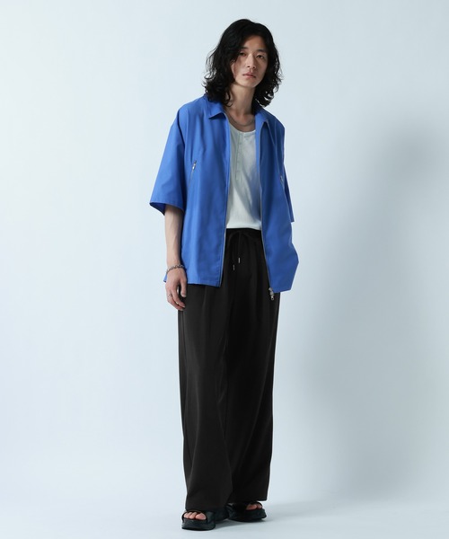 RAGEBLUE(レイジブルー)の「<接触冷感>【LUXURY+EASY】DEEP TUCK WIDE EASY PANTS/ラグイージー2タックワイドイージーパンツ【セットアップ対応】(スラックス・メンズ・グレー/ブラック/ブルー・MEDIUM/LARGE)」の7枚目の写真