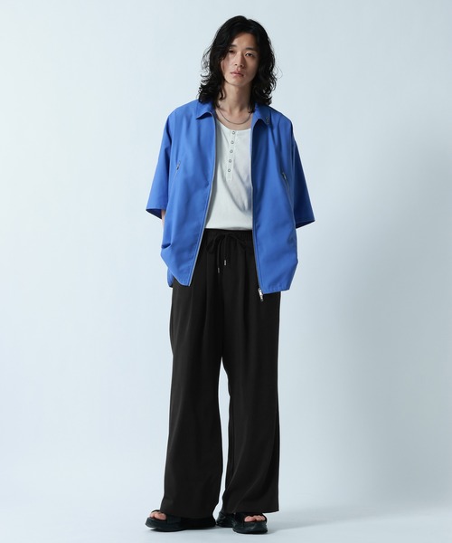 RAGEBLUE(レイジブルー)の「<接触冷感>【LUXURY+EASY】DEEP TUCK WIDE EASY PANTS/ラグイージー2タックワイドイージーパンツ【セットアップ対応】(スラックス・メンズ・グレー/ブラック/ブルー・MEDIUM/LARGE)」の8枚目の写真