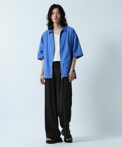 RAGEBLUE(レイジブルー)の「<接触冷感>【LUXURY+EASY】DEEP TUCK WIDE EASY PANTS/ラグイージー2タックワイドイージーパンツ【セットアップ対応】(スラックス・メンズ・グレー/ブラック/ブルー・MEDIUM/LARGE)」の9枚目の写真