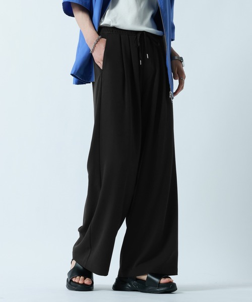 RAGEBLUE(レイジブルー)の「<接触冷感>【LUXURY+EASY】DEEP TUCK WIDE EASY PANTS/ラグイージー2タックワイドイージーパンツ【セットアップ対応】(スラックス・メンズ・グレー/ブラック/ブルー・MEDIUM/LARGE)」の12枚目の写真