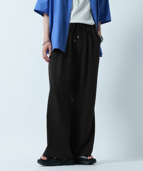 RAGEBLUE(レイジブルー)の「<接触冷感>【LUXURY+EASY】DEEP TUCK WIDE EASY PANTS/ラグイージー2タックワイドイージーパンツ【セットアップ対応】(スラックス・メンズ・グレー/ブラック/ブルー・MEDIUM/LARGE)」の13枚目の写真