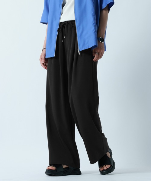 RAGEBLUE(レイジブルー)の「<接触冷感>【LUXURY+EASY】DEEP TUCK WIDE EASY PANTS/ラグイージー2タックワイドイージーパンツ【セットアップ対応】(スラックス・メンズ・グレー/ブラック/ブルー・MEDIUM/LARGE)」の10枚目の写真
