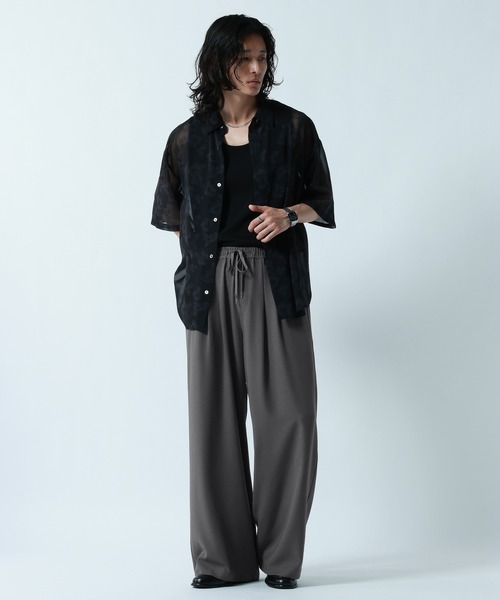 RAGEBLUE(レイジブルー)の「<接触冷感>【LUXURY+EASY】DEEP TUCK WIDE EASY PANTS/ラグイージー2タックワイドイージーパンツ【セットアップ対応】(スラックス・メンズ・グレー/ブラック/ブルー・MEDIUM/LARGE)」の20枚目の写真
