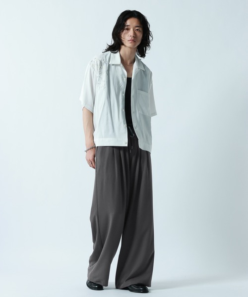 RAGEBLUE(レイジブルー)の「<接触冷感>【LUXURY+EASY】DEEP TUCK WIDE EASY PANTS/ラグイージー2タックワイドイージーパンツ【セットアップ対応】(スラックス・メンズ・グレー/ブラック/ブルー・MEDIUM/LARGE)」の16枚目の写真