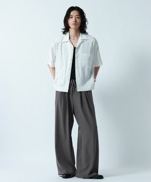 RAGEBLUE(レイジブルー)の「<接触冷感>【LUXURY+EASY】DEEP TUCK WIDE EASY PANTS/ラグイージー2タックワイドイージーパンツ【セットアップ対応】(スラックス・メンズ・グレー/ブラック/ブルー・MEDIUM/LARGE)」の17枚目の写真