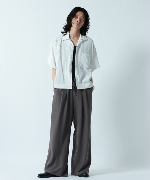 RAGEBLUE(レイジブルー)の「<接触冷感>【LUXURY+EASY】DEEP TUCK WIDE EASY PANTS/ラグイージー2タックワイドイージーパンツ【セットアップ対応】(スラックス・メンズ・グレー/ブラック/ブルー・MEDIUM/LARGE)」の18枚目の写真