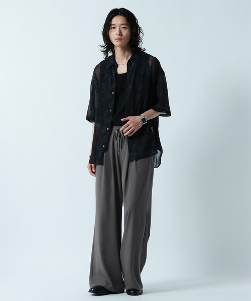 RAGEBLUE(レイジブルー)の「<接触冷感>【LUXURY+EASY】DEEP TUCK WIDE EASY PANTS/ラグイージー2タックワイドイージーパンツ【セットアップ対応】(スラックス・メンズ・グレー/ブラック/ブルー・MEDIUM/LARGE)」の22枚目の写真