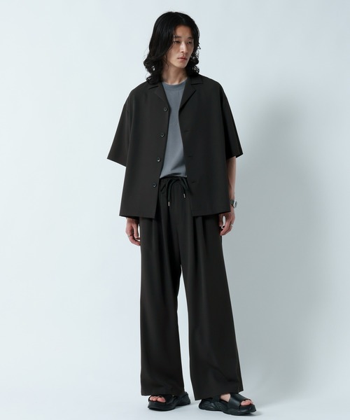 RAGEBLUE(レイジブルー)の「<接触冷感>【LUXURY+EASY】DEEP TUCK WIDE EASY PANTS/ラグイージー2タックワイドイージーパンツ【セットアップ対応】(スラックス・メンズ・グレー/ブラック/ブルー・MEDIUM/LARGE)」の6枚目の写真