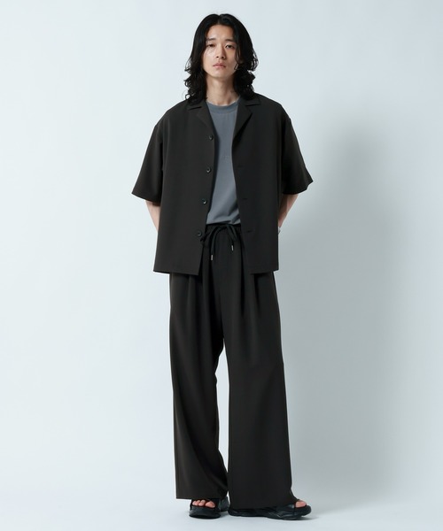 RAGEBLUE(レイジブルー)の「<接触冷感>【LUXURY+EASY】DEEP TUCK WIDE EASY PANTS/ラグイージー2タックワイドイージーパンツ【セットアップ対応】(スラックス・メンズ・グレー/ブラック/ブルー・MEDIUM/LARGE)」の7枚目の写真